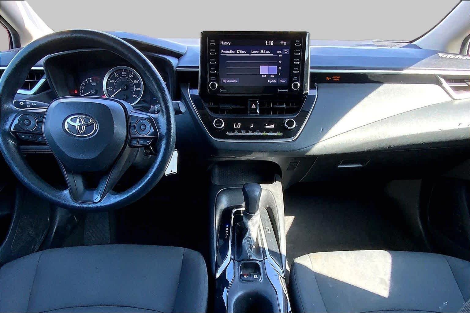 Used 2021 Barcelona Red Metallic Toyota LE image 15