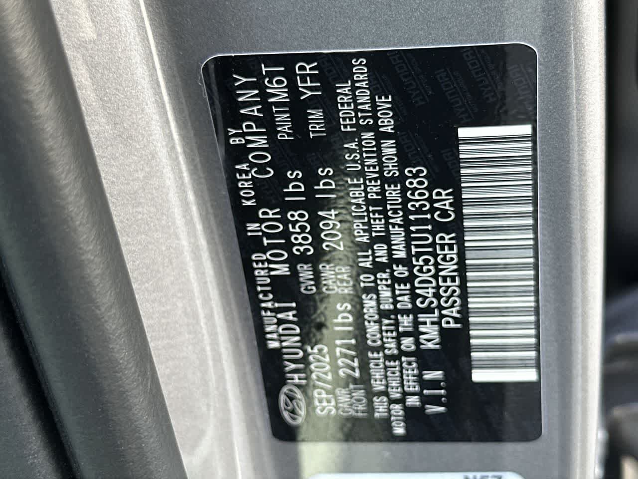 New 2026 Fluid Metal Hyundai SEL Sport Premium image 29