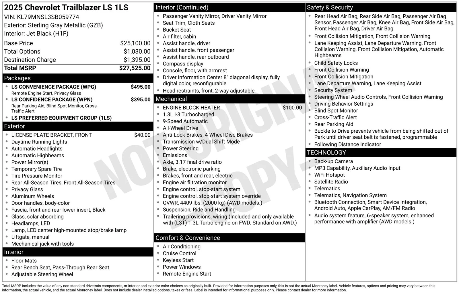 Used 2025 Gray Chevrolet LS image 7