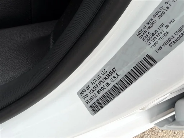 New 2026 Bright White Clear-Coat Exterior Paint RAM Laramie image 19