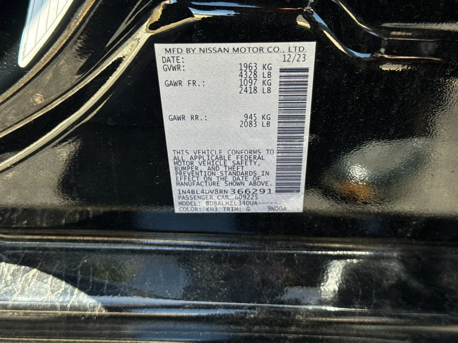 Used 2024 Black Nissan 2.5 SV image 27