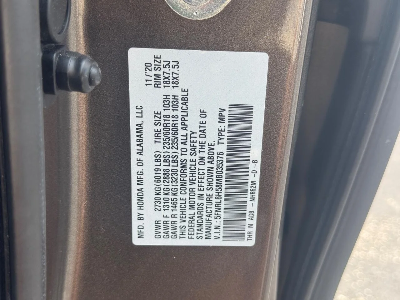 2021 Honda Odyssey EX - Photo 26