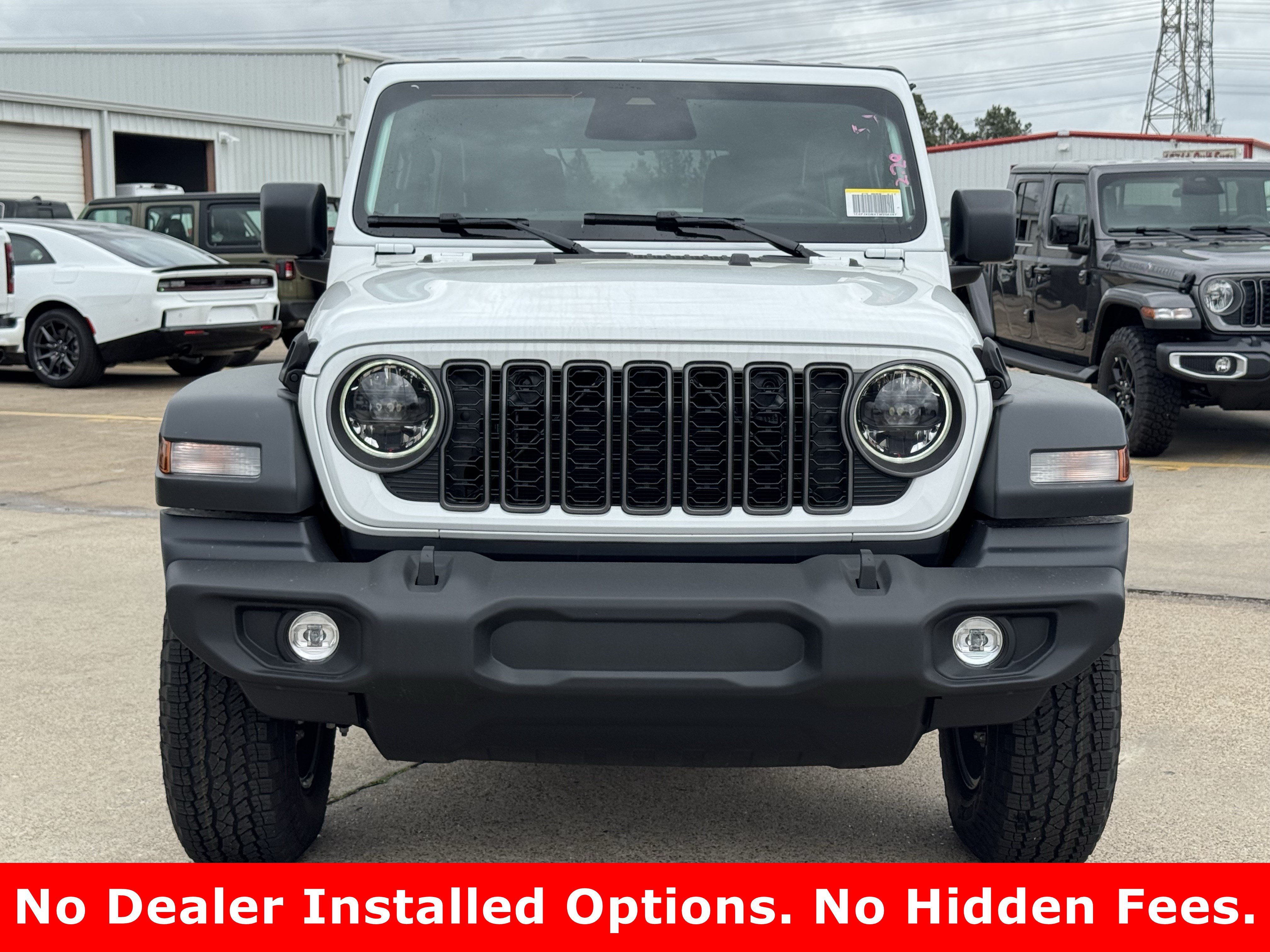 New 2026 Bright White Clear-Coat Exterior Paint Jeep Sport S image 3