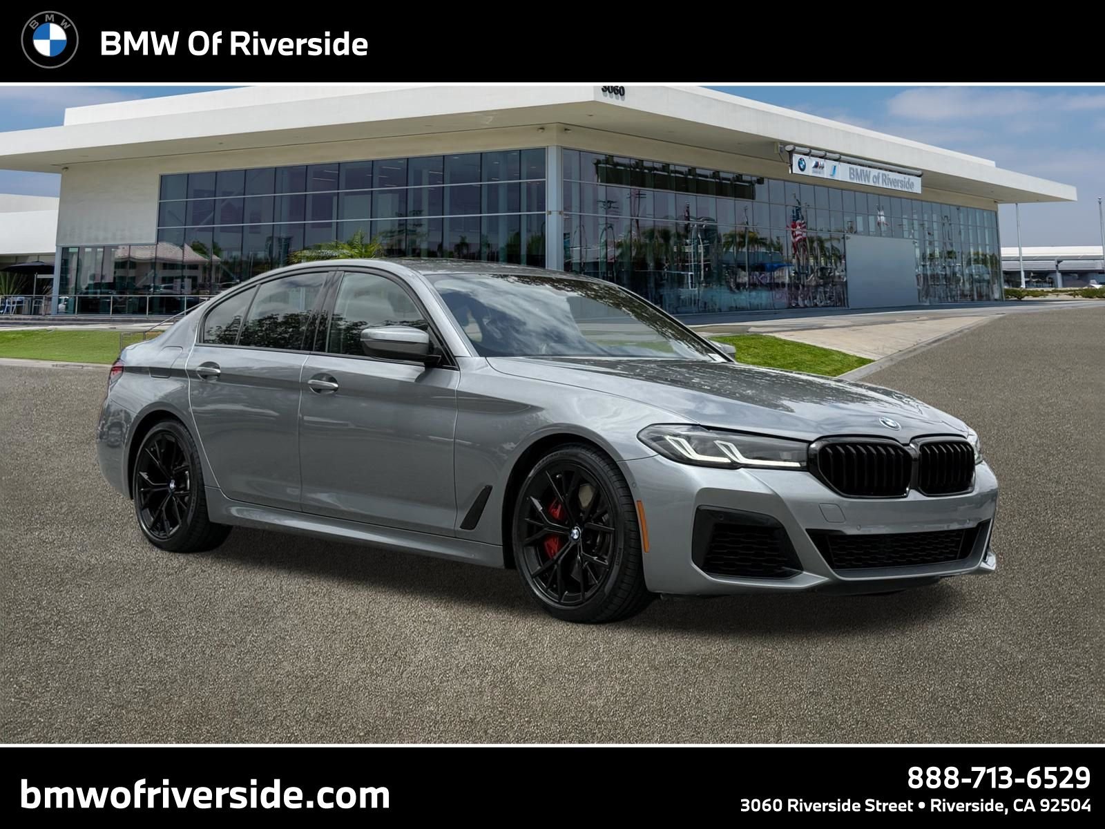 Certified Used 2023 Skyscraper Grey Metallic BMW M550i xDrive image 1