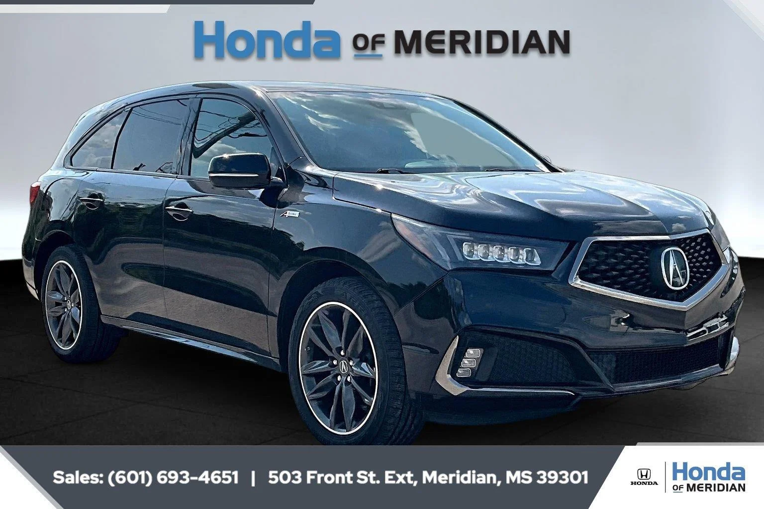 Used 2020 Majestic Black Pearl Acura SH-AWD w/Tech w/A-SPEC image 1