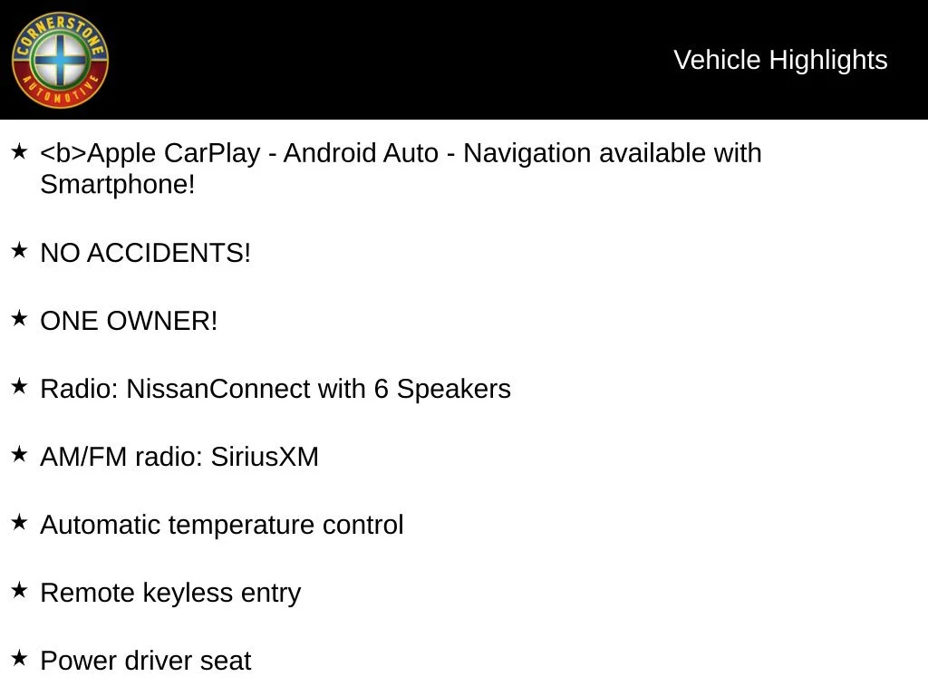 Used 2025 Black Nissan SV image 6