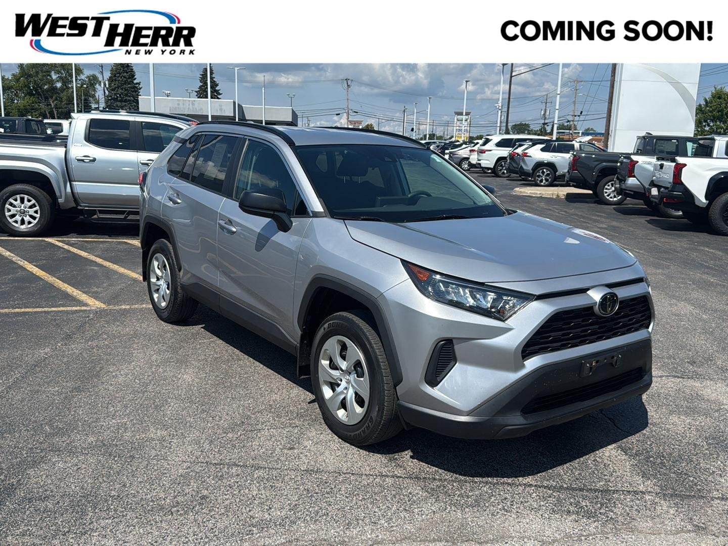 Used 2019 Silver Sky Metallic Toyota LE image 1