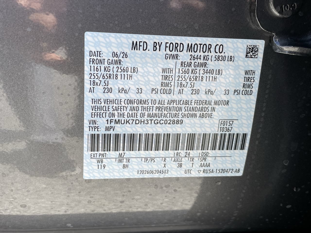 New 2026 Carbonized Gray Metallic Ford Active image 33