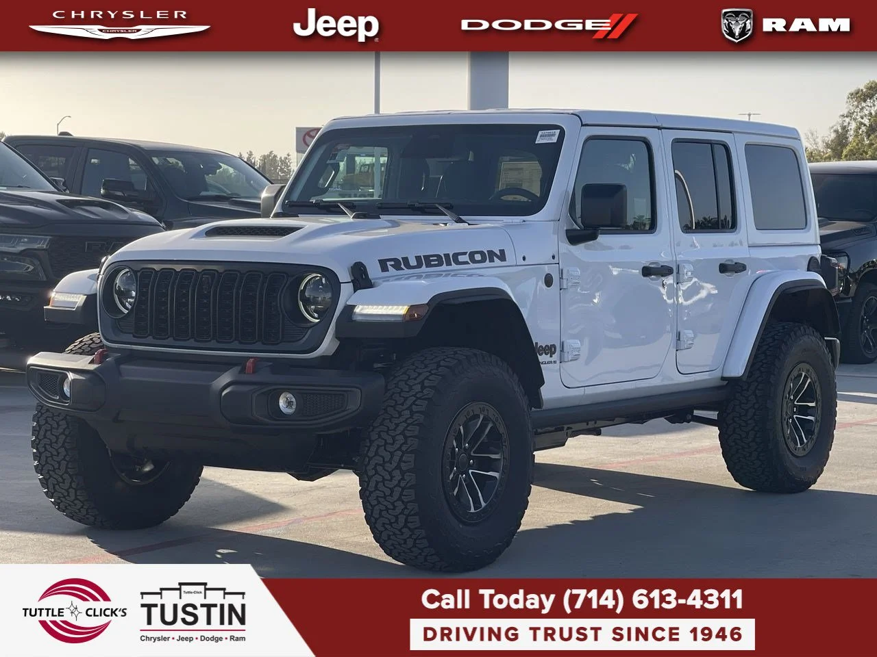 New 2027 Bright White Clear-Coat Paint Jeep Rubicon image 9