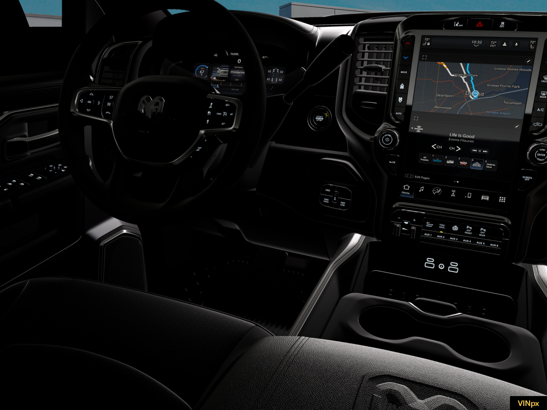 New 2026 Diamond Black Crystal Pearl-Coat Exterior Paint RAM LARAMIE image 35