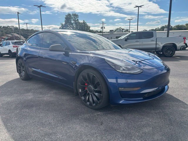 Used 2021 Blue Tesla Performance image 3