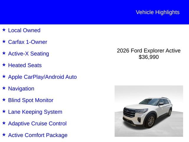 Used 2026 Star White Ford Active image 2