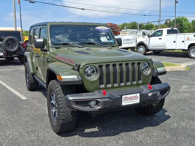 Used 2021 Green Jeep Unlimited Rubicon image 2
