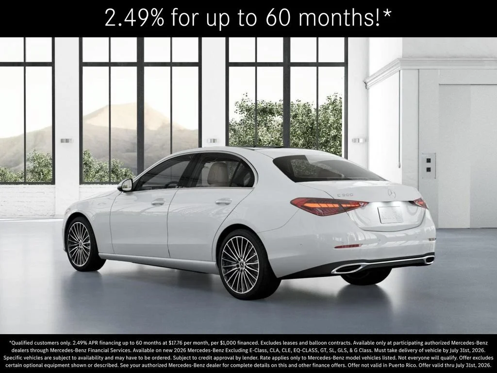 New 2026 Polar White Mercedes-Benz C 300 image 71
