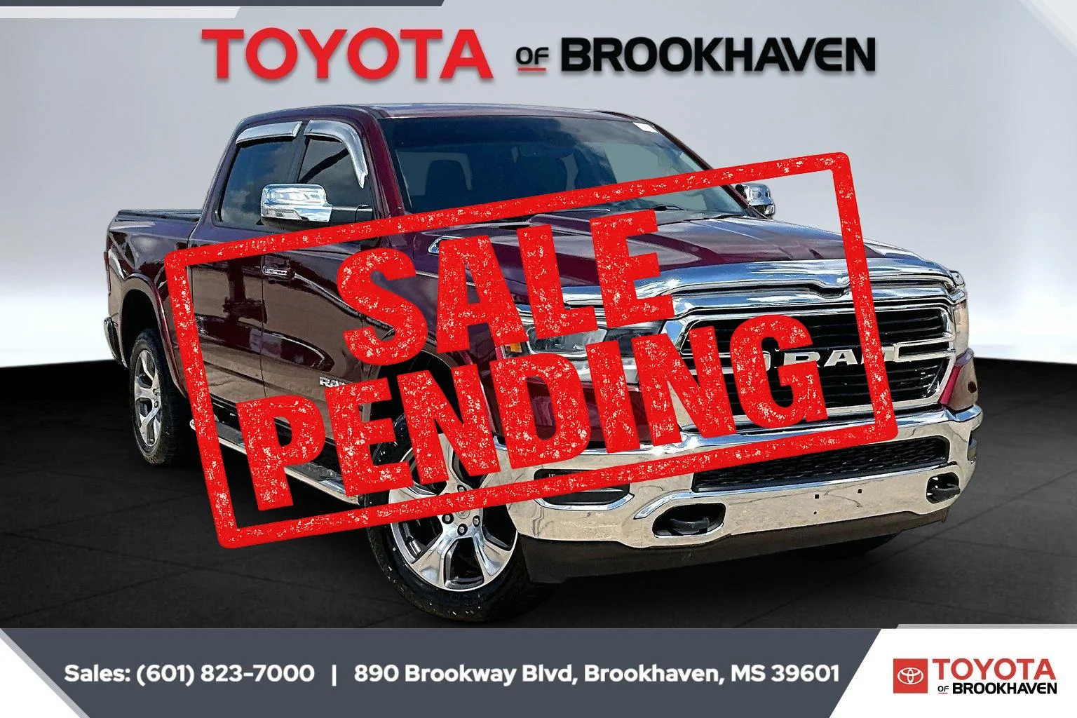 Used 2020 Delmonico Red Pearlcoat Ram Laramie image 1