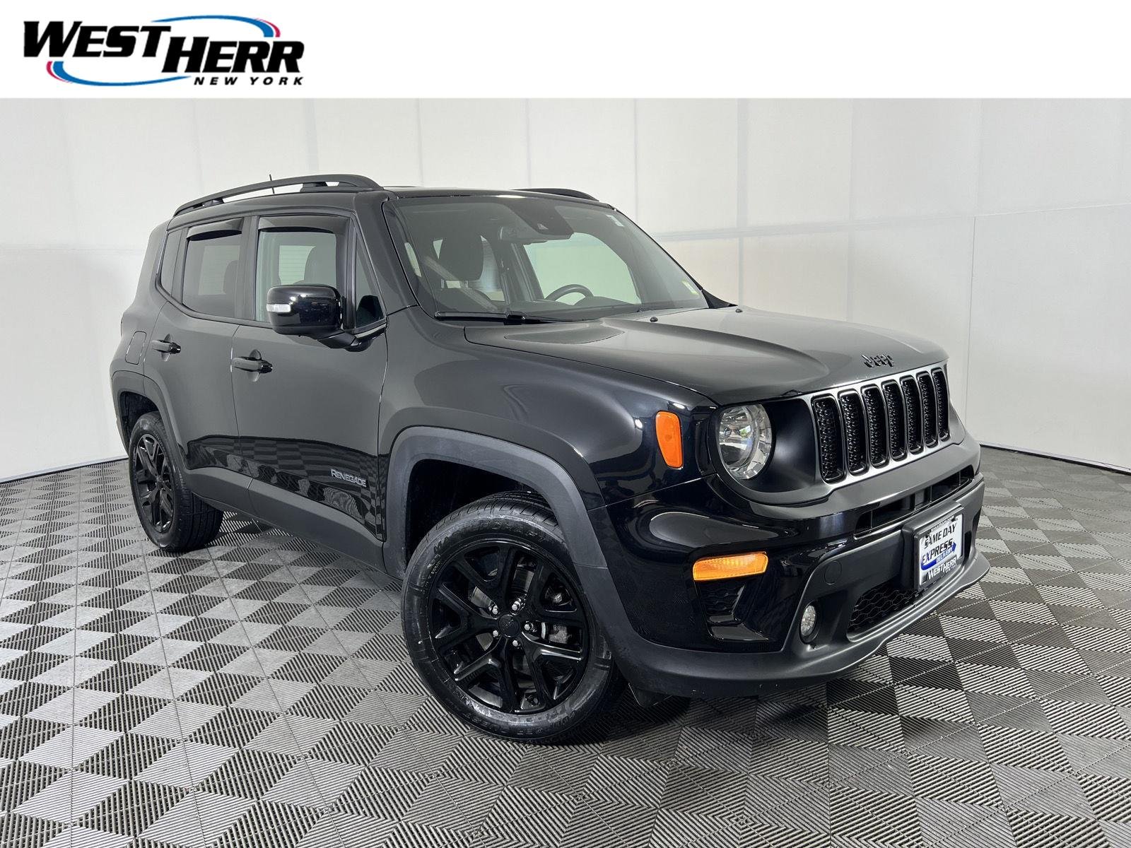 Used 2022 Black Clearcoat Jeep Altitude image 1