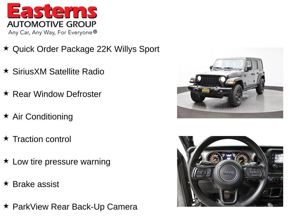Used 2021 Gray Jeep Unlimited Willys image 11