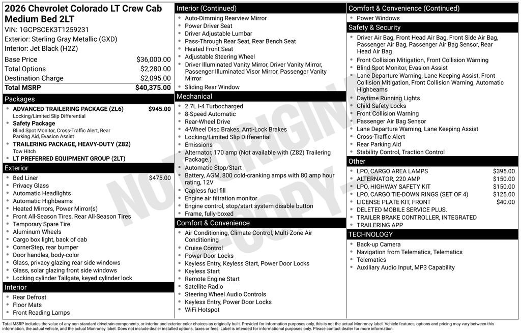 Used 2026 Gray Chevrolet LT image 32