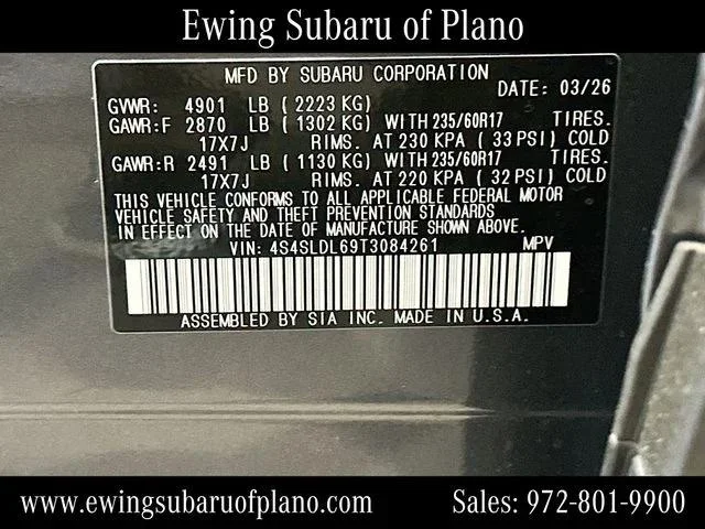 New 2026 MAGNETITE GRAY METALLIC Subaru Wilderness image 68