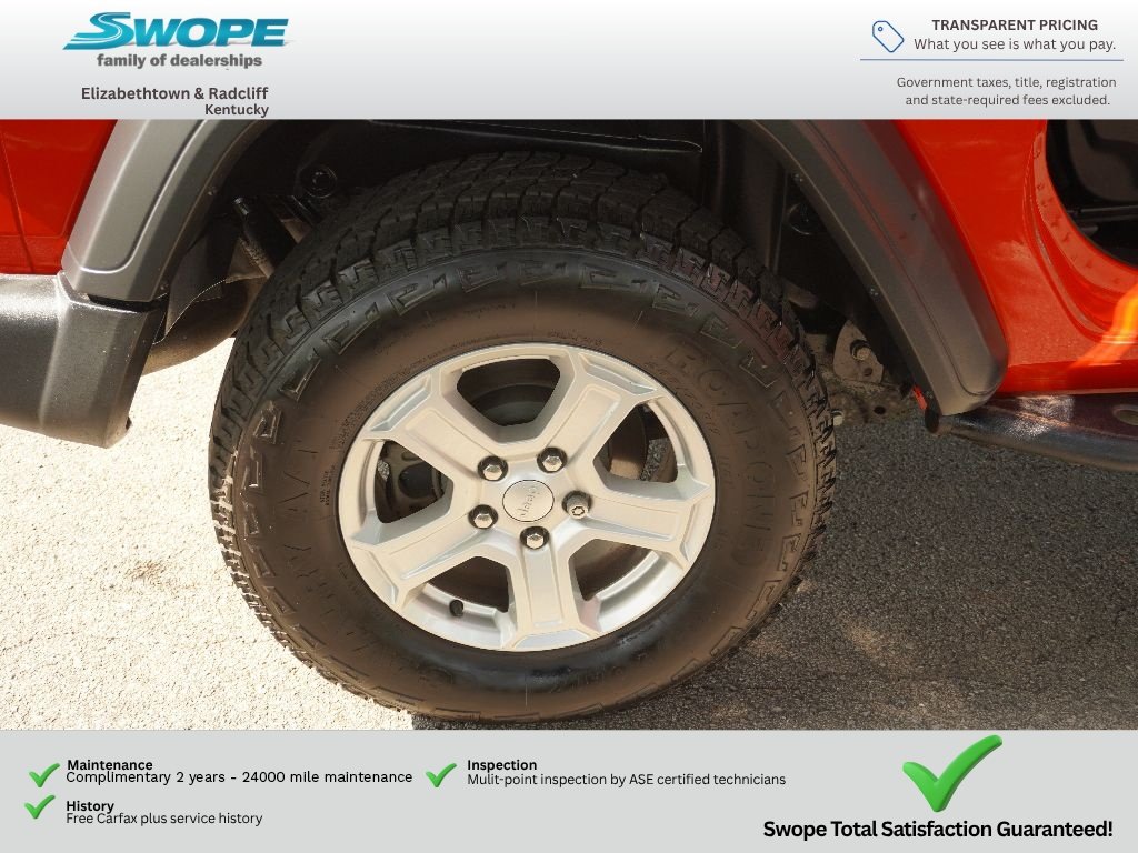 Used 2019 Firecracker Red Clearcoat Jeep Sport S image 22