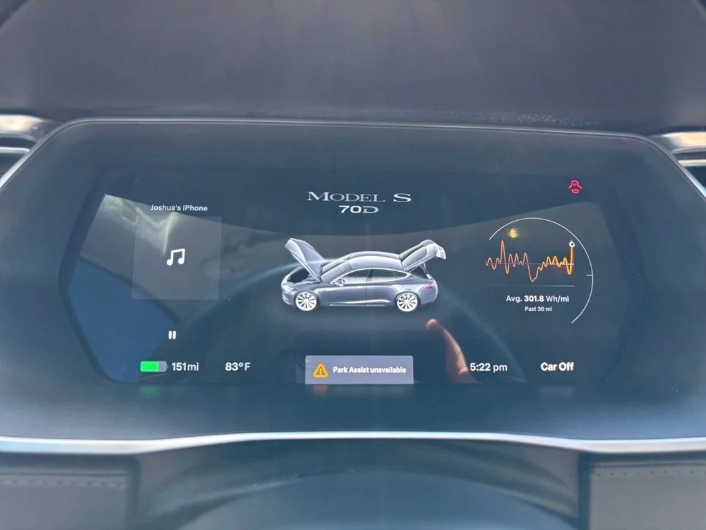 Used 2015 Gray Tesla 70D image 16
