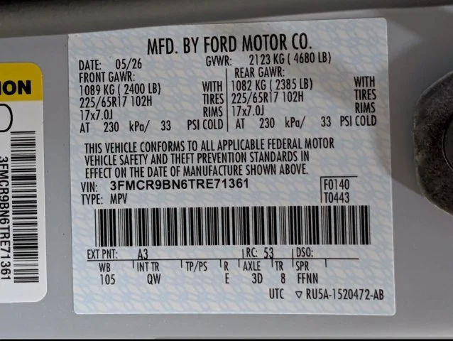 New 2026 Space White Metallic Ford Big Bend® image 51