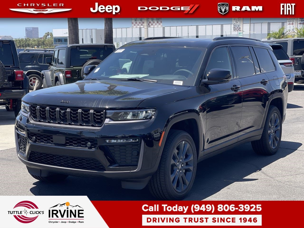 New 2026 Diamond Black Crystal Pearl-Coat Exterior Paint Jeep 85th Anniversary Edition image 3