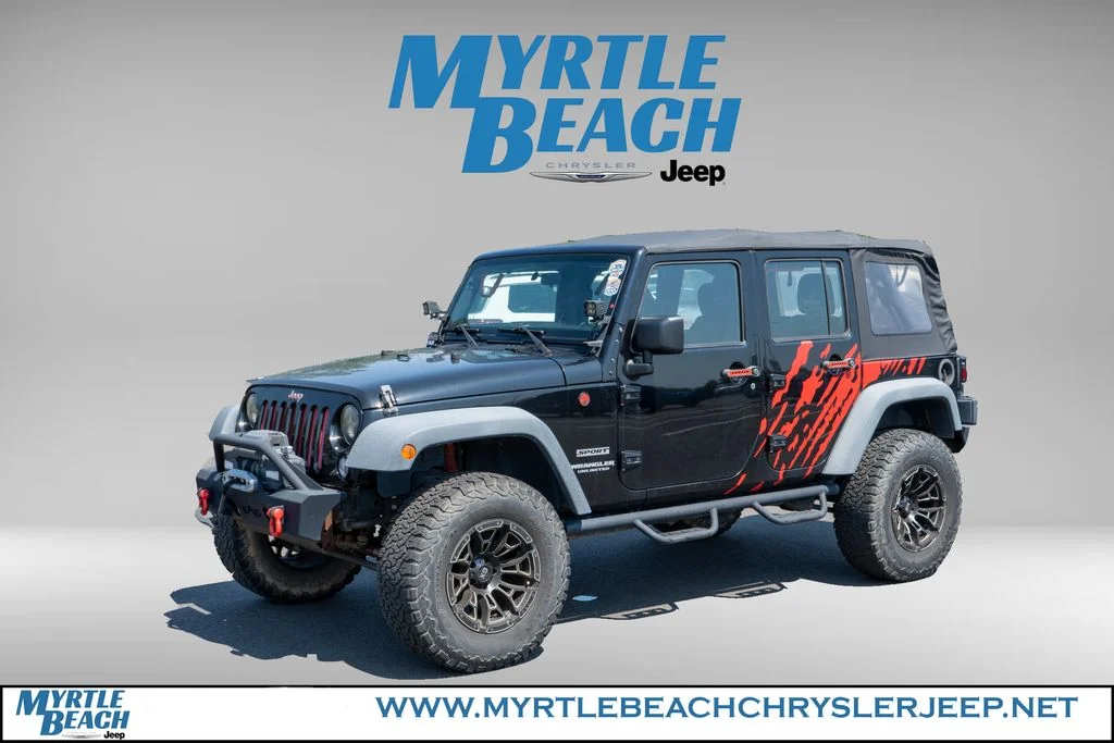 Used 2015 Black Clearcoat Jeep Unlimited Sport image 2