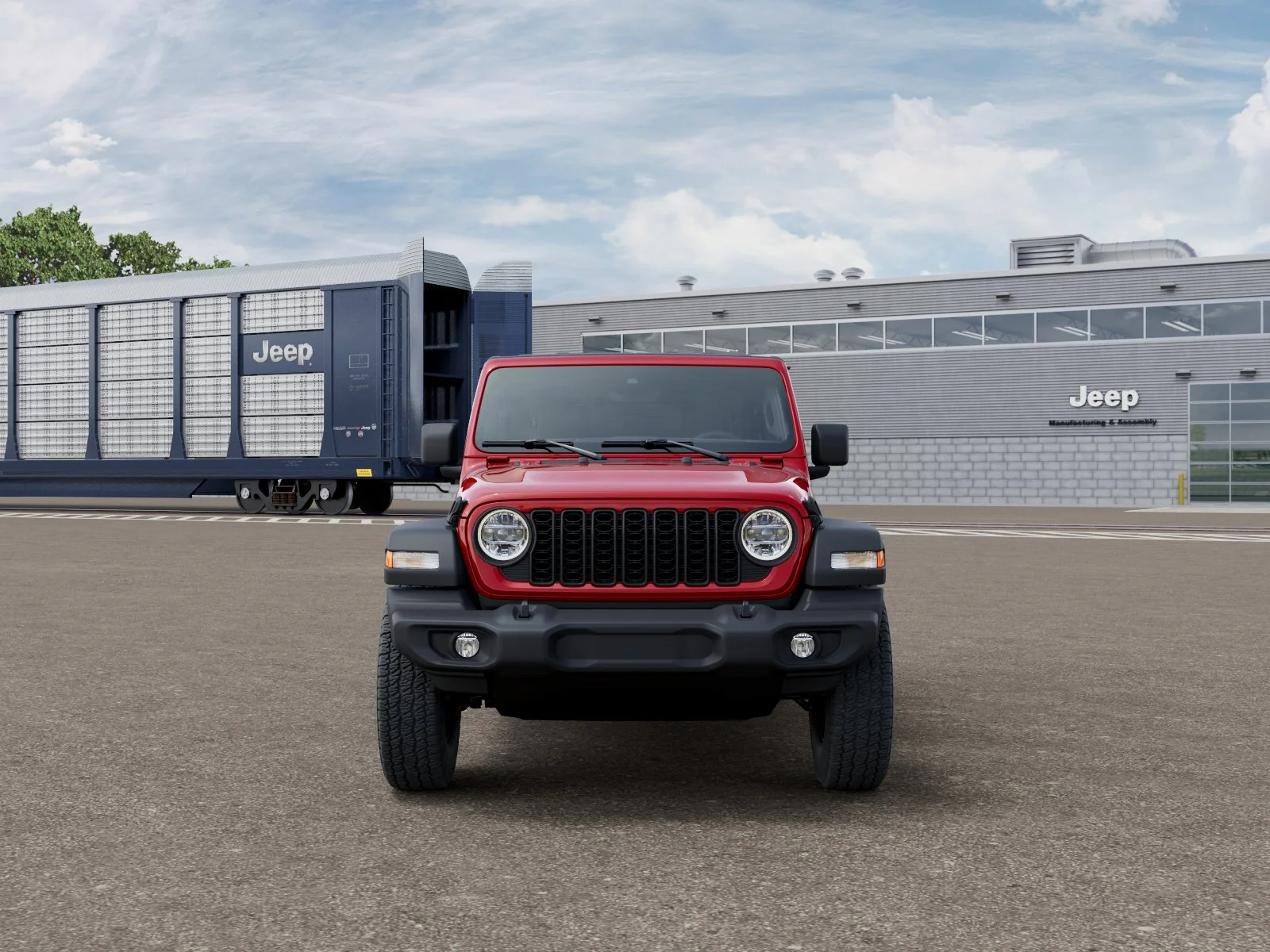 New 2026 Firecracker Red Clear-Coat Exterior Paint Jeep  image 6
