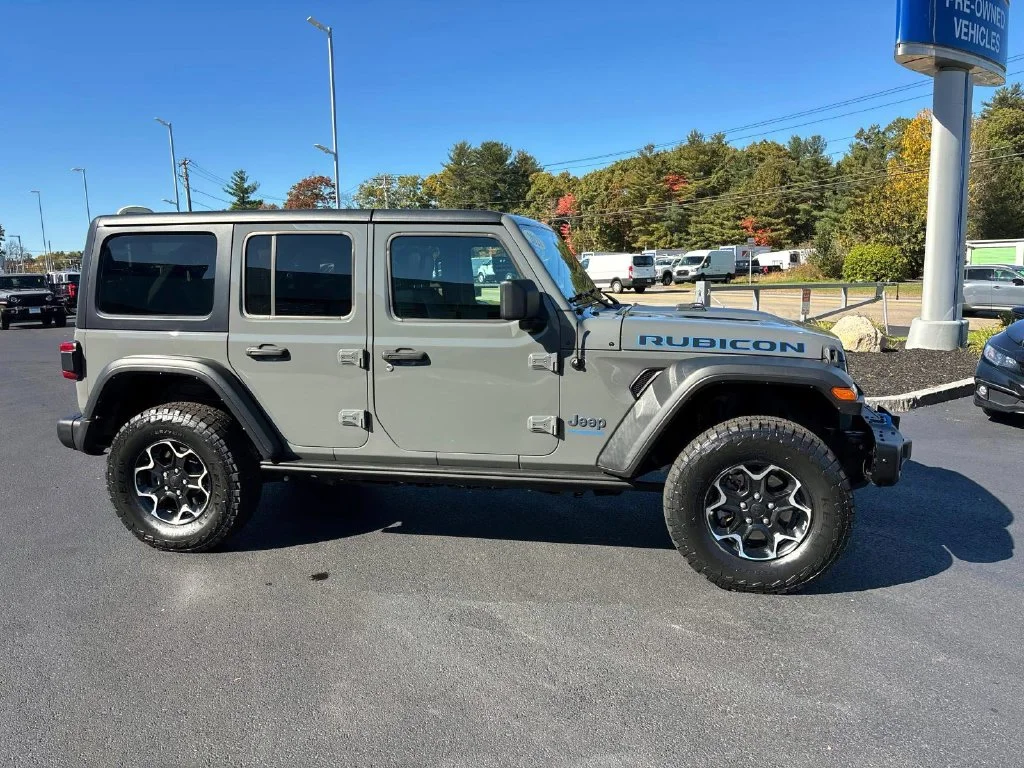 Used 2021 Gray Clearcoat Jeep Unlimited Rubicon 4xe image 2