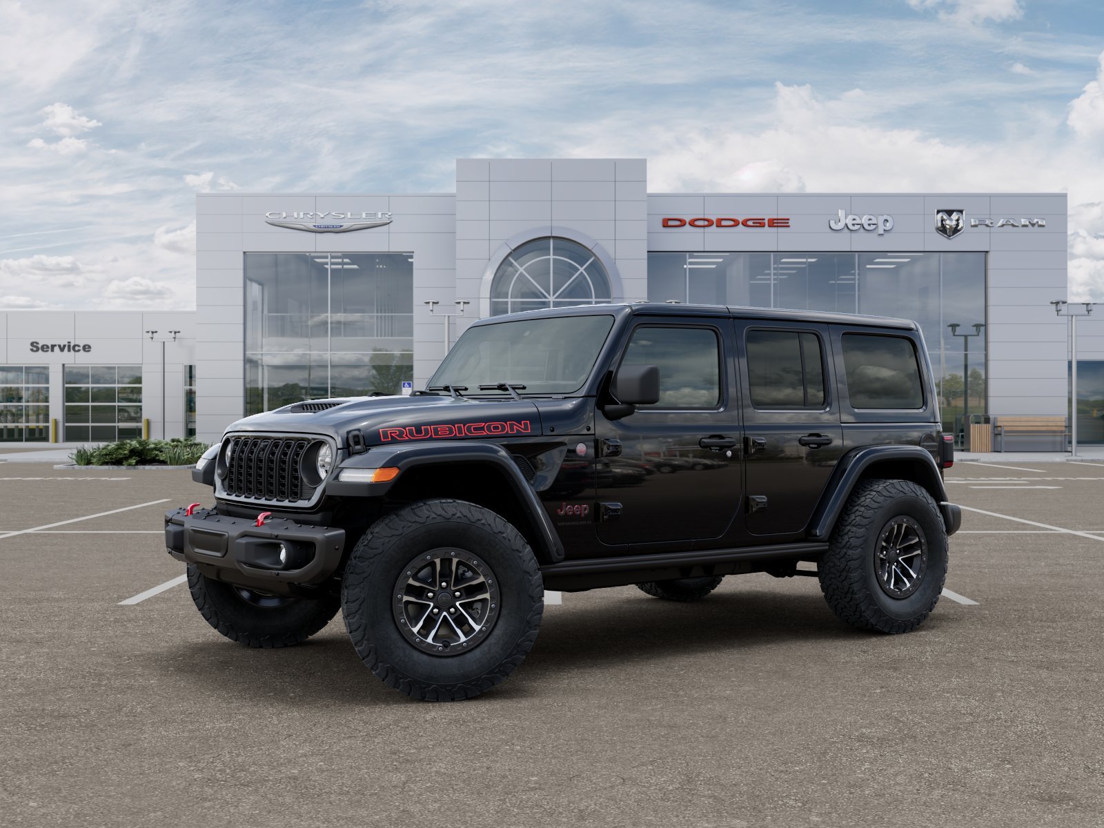 New 2026 Black Clear-Coat Exterior Paint Jeep Rubicon X image 2