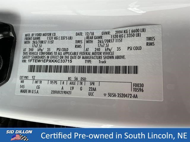 Used 2019 Oxford White Ford XL image 14