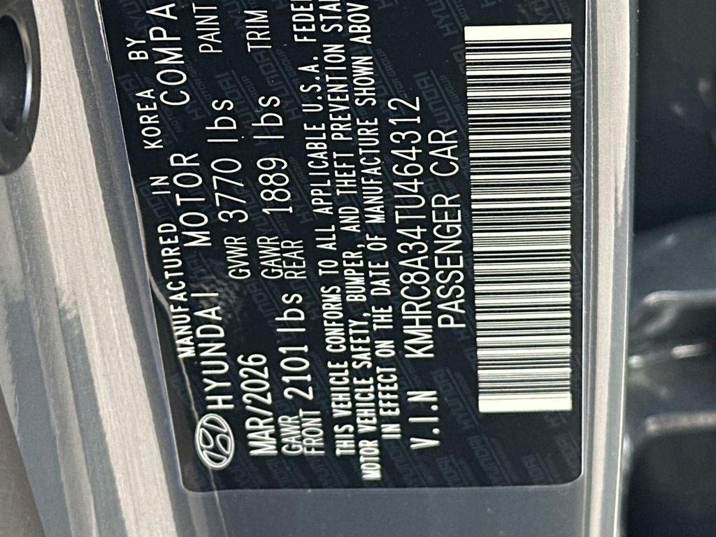 New 2026 Ecotronic Gray/Black Roof Hyundai SEL w/Two-Tone Roof image 32