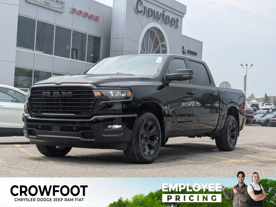 New 2026 Black RAM Sport - - 360 Parking Cams - Adaptive Cruise - 12 Display Uconnect 5 W Nav & More! image 1
