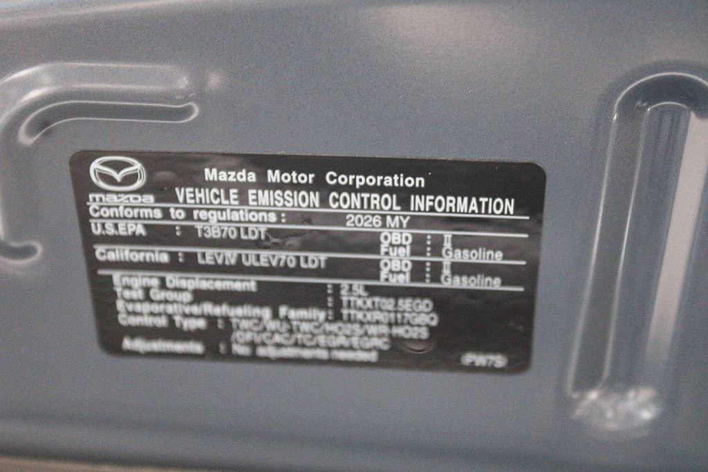 New 2026 Polymetal Gray Metallic Mazda 2.5 Turbo Meridian Edition AWD image 13