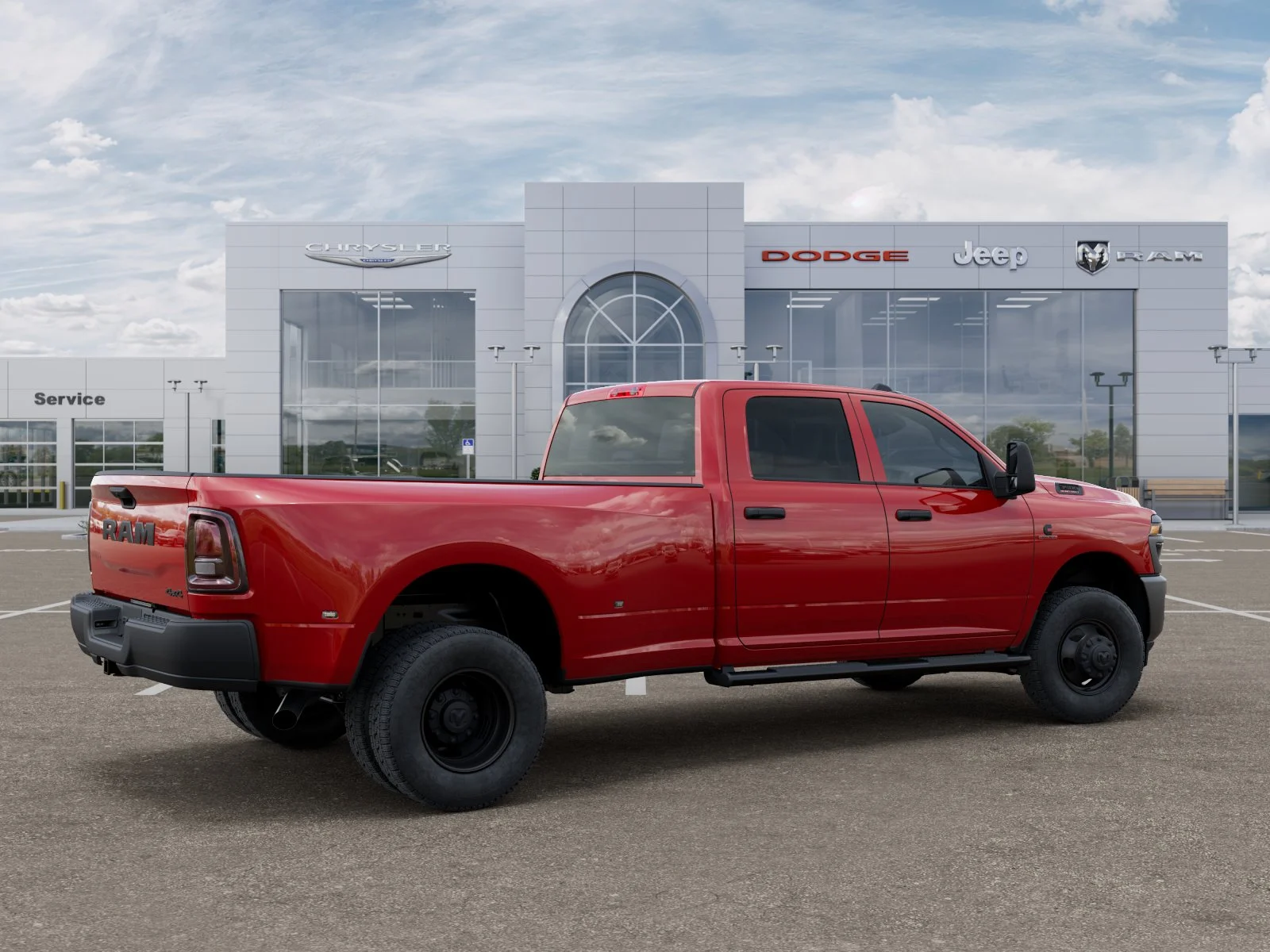 New 2026 Flame Red Clear-Coat Exterior Paint RAM Tradesman image 31