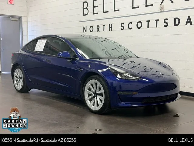 Used 2022 Blue Tesla Long Range image 1