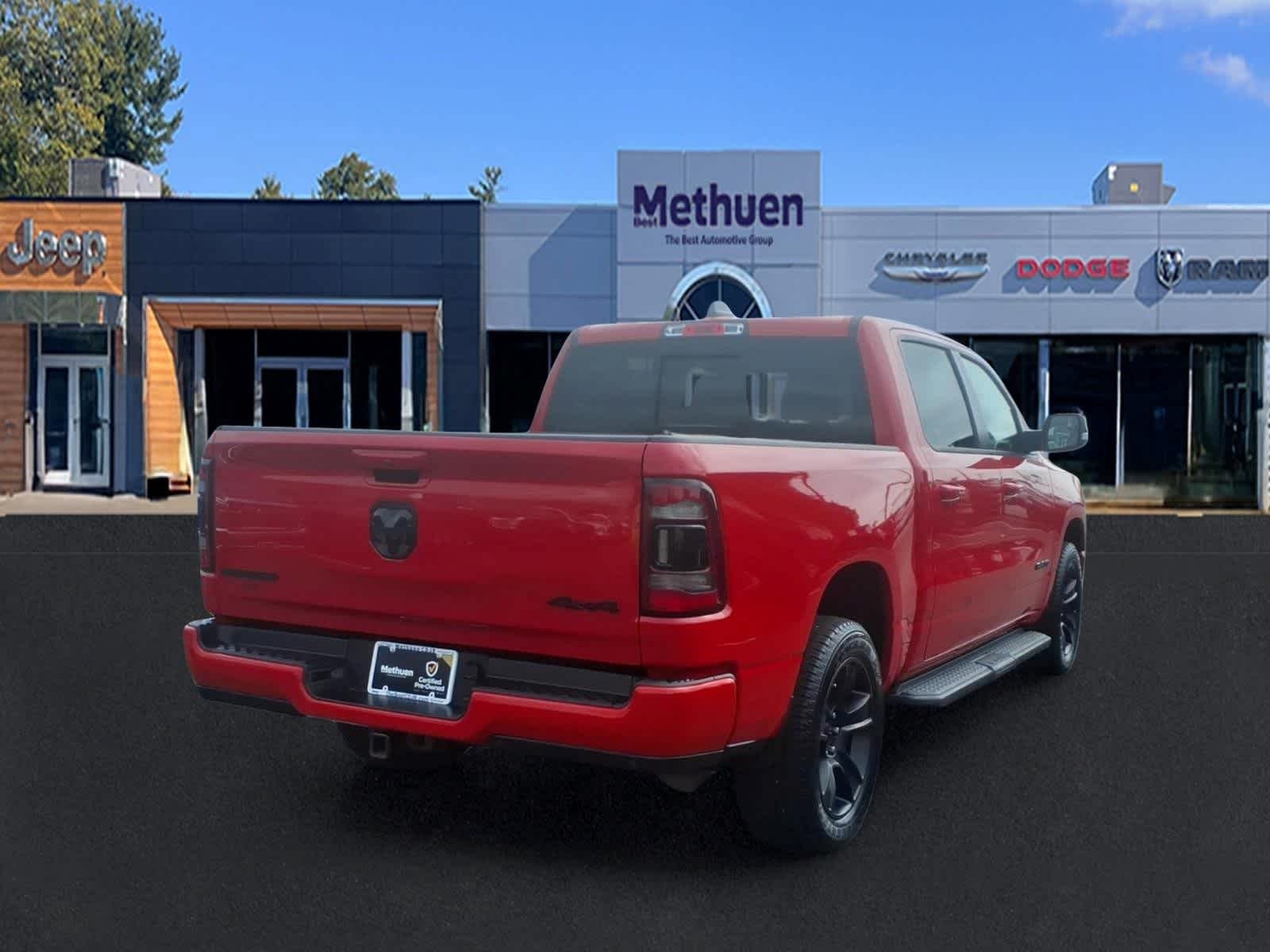 Used 2021 Flame Red Clearcoat Ram Big Horn image 3