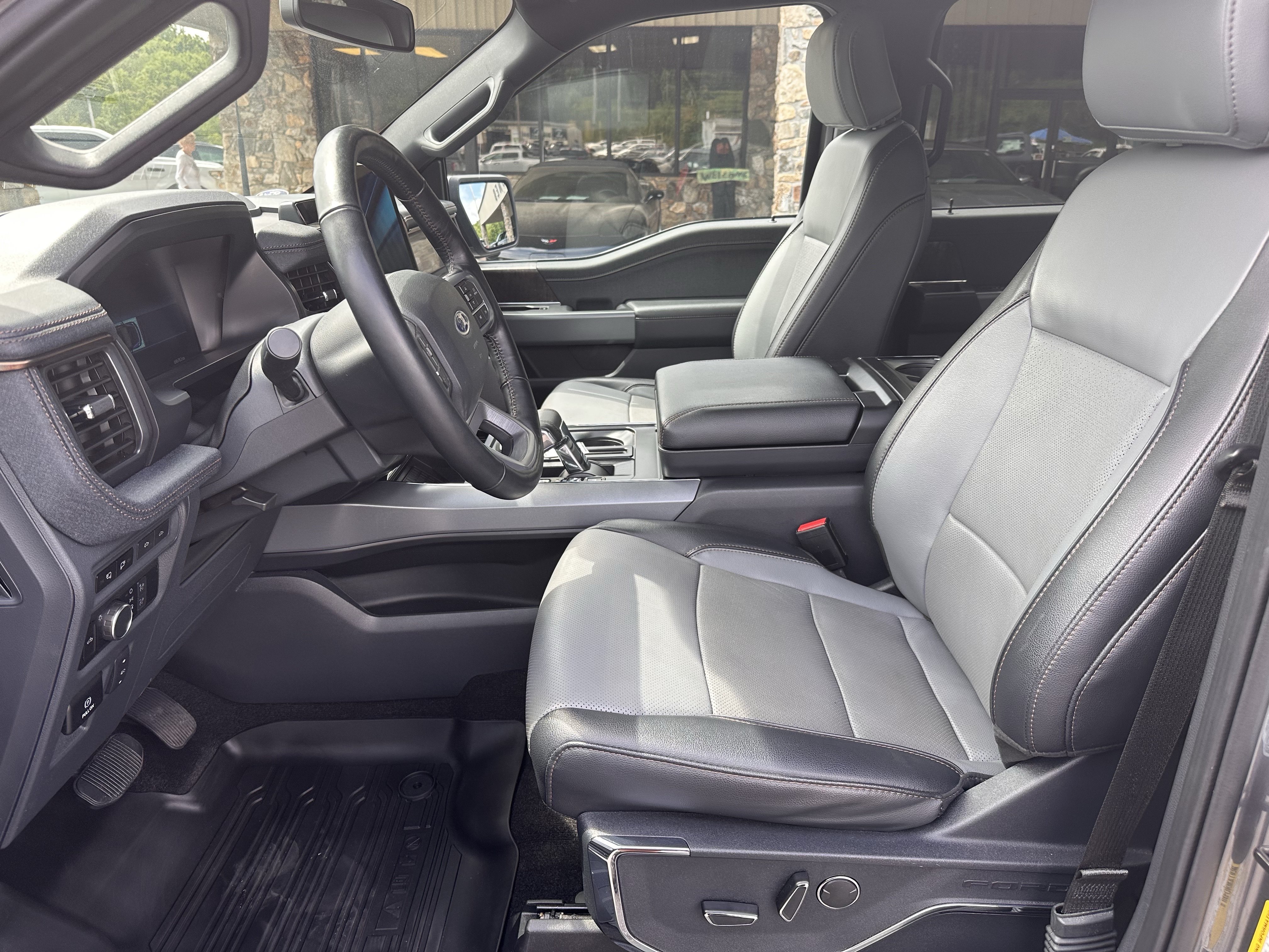 Used 2023 Carbonized Gray Metallic Ford LARIAT image 12
