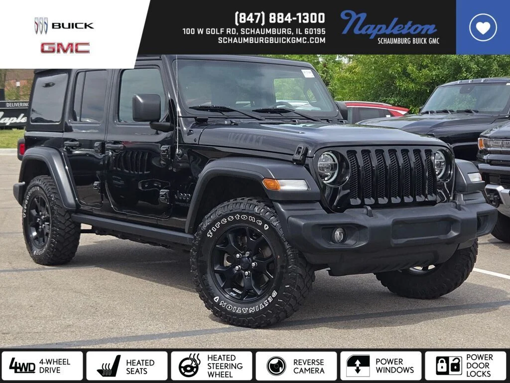 Used 2020 Black Jeep Unlimited Sport image 1