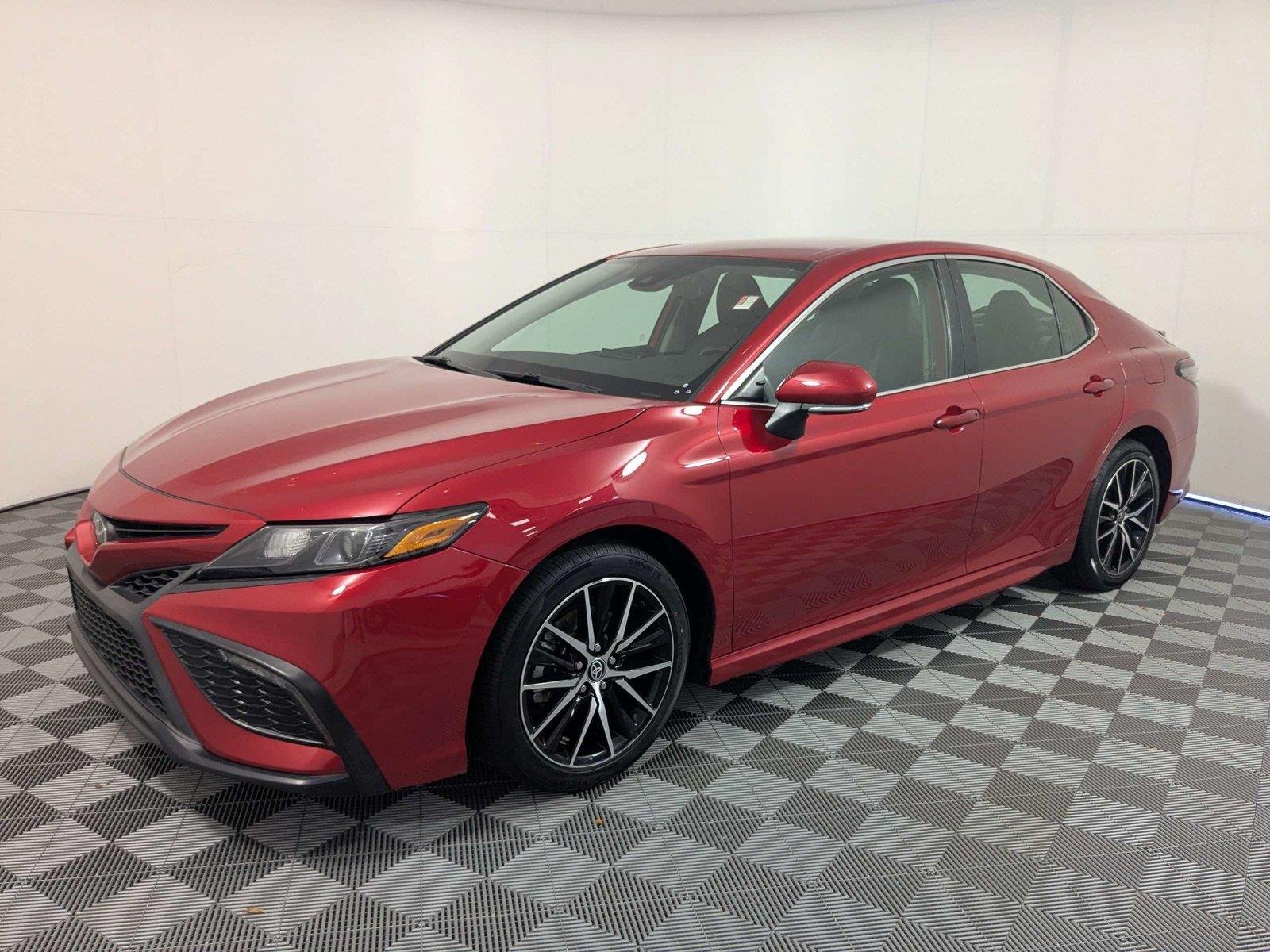 Certified Used 2023 Supersonic Red Toyota SE image 2