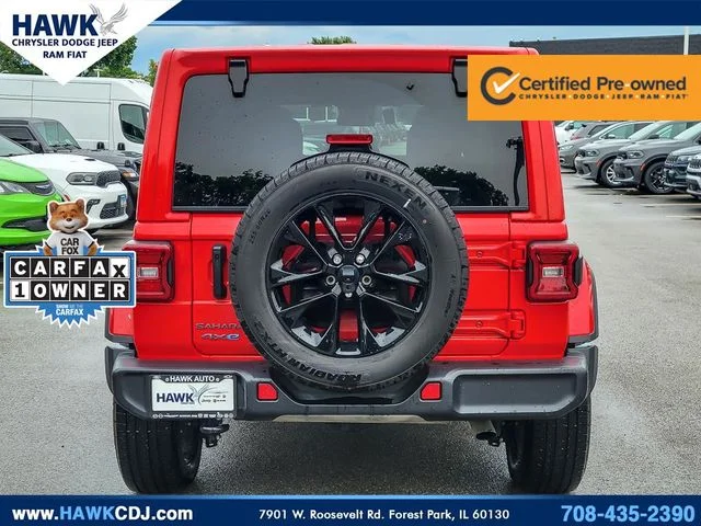 Certified Used 2025 Red Jeep Sahara 4xe image 5
