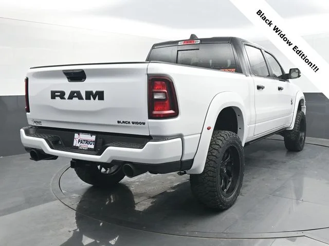 New 2026 Bright White Clear-Coat Exterior Paint RAM BLACK WIDOW EDITION image 6