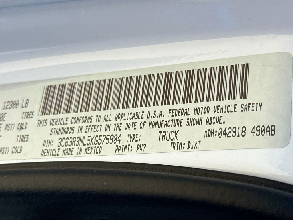 Certified Used 2019 Bright White Clearcoat Ram Longhorn image 33