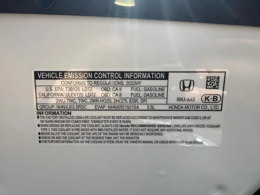 Certified Used 2022 Platinum White Pearl Honda RTL-E image 84