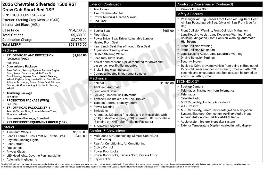 2026 Chevrolet Silverado 1500 RST - Photo 2