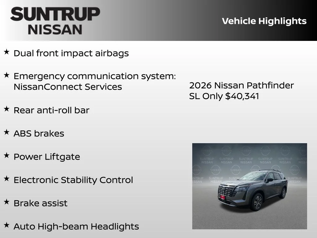 New 2026 Gray Nissan SL image 23