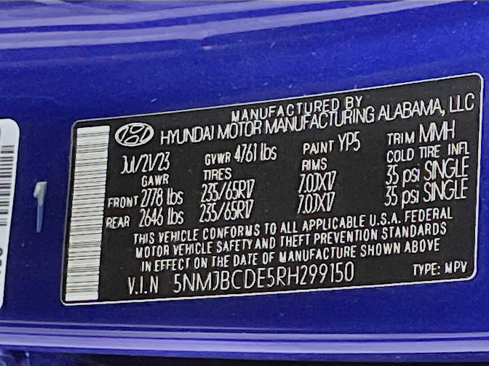 Used 2024 Intense Blue Hyundai SEL image 29