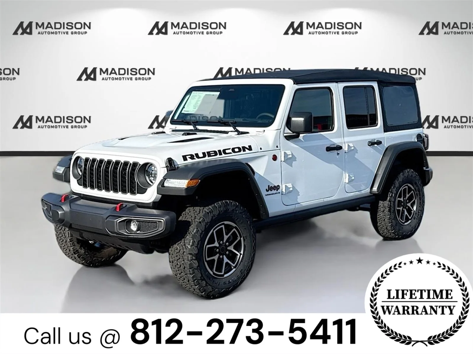 New 2026 Bright White Clearcoat Jeep Rubicon image 1