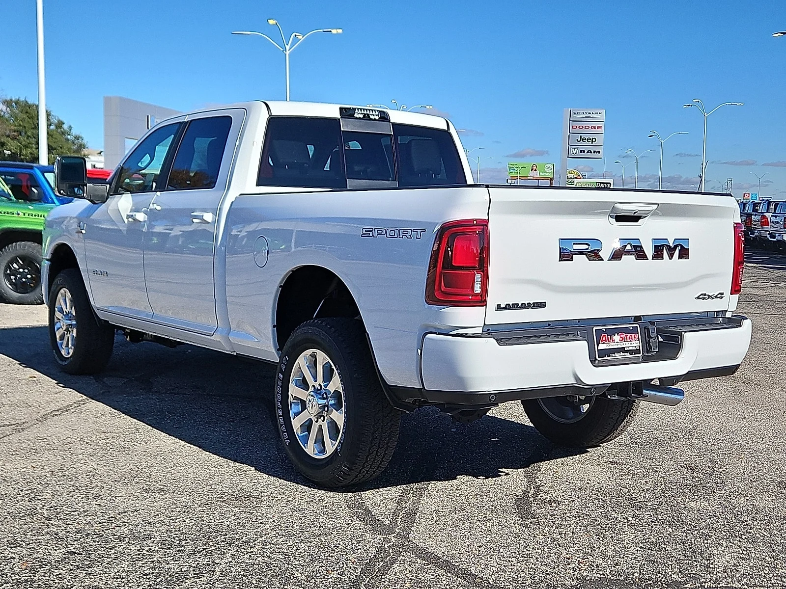 New 2026 Bright White Ram LARAMIE CREW CAB 4X4 6
